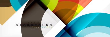 Vektör dairesel soyut arkaplan, daireler geometrik şekiller