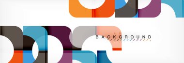 Renkli kare şekiller, geometrik modern arka plan