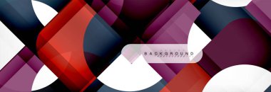 Renkli kareler kompozisyon soyut afiş. Gösterim amacıyla broşür veya el ilanı, sunum ve web tasarım düzeni