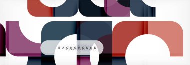 Renkli kareler kompozisyon soyut afiş. Gösterim amacıyla broşür veya el ilanı, sunum ve web tasarım düzeni