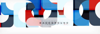 Renkli kare şekiller, geometrik modern arka plan