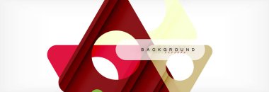 Arka plan daire ve üçgen