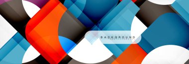 Renkli kare şekiller, geometrik modern arka plan