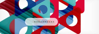 Geometrik arka plan. Modern örtüşen üçgenler. Mesajınız için alışılmadık renkli şekiller. İş veya teknik okul sunuyu, app kapak