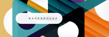 Arka plan daire ve üçgen