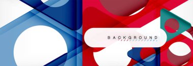 Geometrik arka plan. Modern örtüşen üçgenler. Mesajınız için alışılmadık renkli şekiller. İş veya teknik okul sunuyu, app kapak