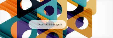 Arka plan daire ve üçgen