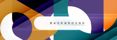 Arka plan daire ve üçgen