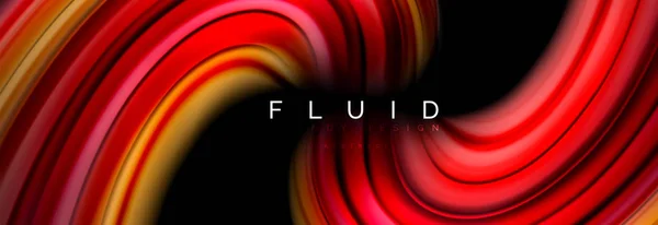 Concept de mouvement de couleur fluide — Image vectorielle