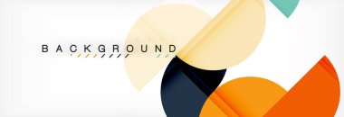 Daire modern geometrik arka plan illüstrasyon