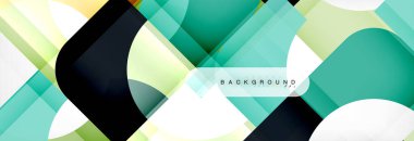 Renkli kare şekiller, geometrik modern arka plan