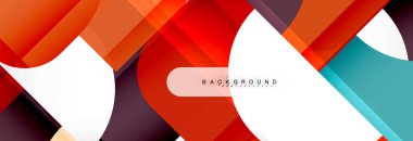 Renkli kareler kompozisyon soyut afiş. Gösterim amacıyla broşür veya el ilanı, sunum ve web tasarım düzeni