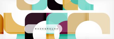 Renkli kare şekiller, geometrik modern arka plan