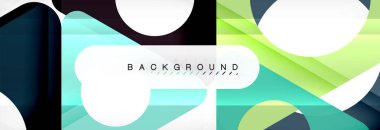 Arka plan daire ve üçgen