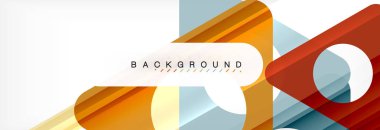 Arka plan daire ve üçgen