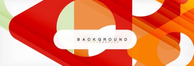 Geometrik arka plan. Modern örtüşen üçgenler. Mesajınız için alışılmadık renkli şekiller. İş veya teknik okul sunuyu, app kapak