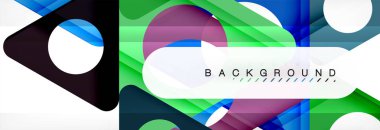 Arka plan daire ve üçgen