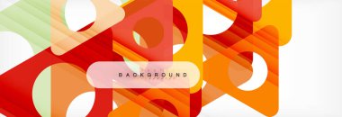 Geometrik arka plan. Modern örtüşen üçgenler. Mesajınız için alışılmadık renkli şekiller. İş veya teknik okul sunuyu, app kapak