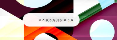 Geometrik arka plan. Modern örtüşen üçgenler. Mesajınız için alışılmadık renkli şekiller. İş veya teknik okul sunuyu, app kapak