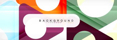 Geometrik arka plan. Modern örtüşen üçgenler. Mesajınız için alışılmadık renkli şekiller. İş veya teknik okul sunuyu, app kapak