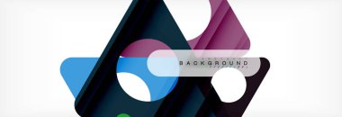 Arka plan daire ve üçgen