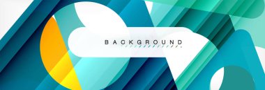 Arka plan daire ve üçgen