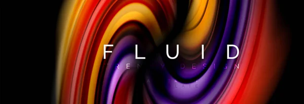 Concept de mouvement de couleur fluide — Image vectorielle