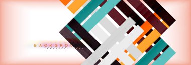 Renk çizgili ve çizgiler, geometrik arka plan, vektör modern şablonu