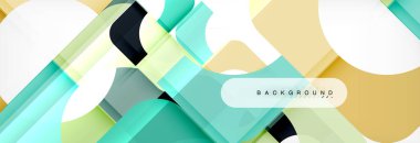 Renkli kare şekiller, geometrik modern arka plan