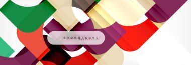 Renkli kareler kompozisyon soyut afiş. Gösterim amacıyla broşür veya el ilanı, sunum ve web tasarım düzeni