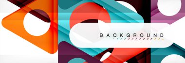 Arka plan daire ve üçgen