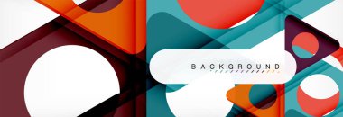 Arka plan daire ve üçgen