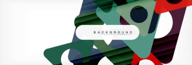 Daire ve üçgen vektör arka plan