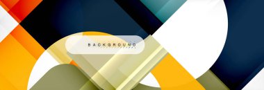 Renkli kareler kompozisyon soyut afiş. Gösterim amacıyla broşür veya el ilanı, sunum ve web tasarım düzeni