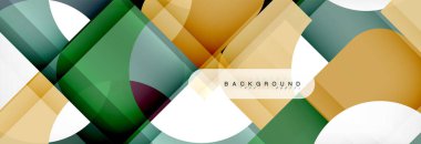 Renkli kare şekiller, geometrik modern arka plan