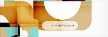 Renkli kare şekiller, geometrik modern arka plan