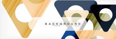 Arka plan daire ve üçgen