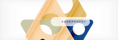 Arka plan daire ve üçgen