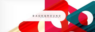 Arka plan daire ve üçgen