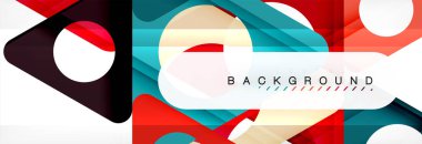 Arka plan daire ve üçgen