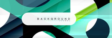 Arka plan daire ve üçgen