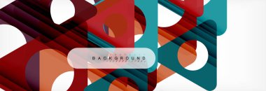 Arka plan daire ve üçgen