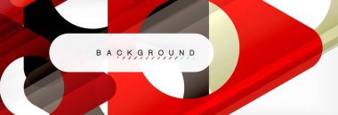 Geometrik arka plan. Modern örtüşen üçgenler. Mesajınız için alışılmadık renkli şekiller. İş veya teknik okul sunuyu, app kapak