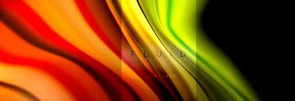Rainbow płynu abstrakcyjne kształty, płyn kolory design, kolorowy marmur lub plastikowe faliste tekstura tło, wielobarwny szablon dla firmy lub technologii prezentacji lub Osłona www Broszura — Wektor stockowy