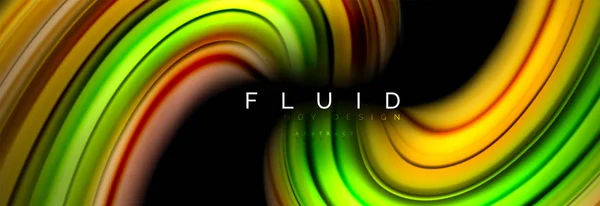 Concept de mouvement de couleur fluide — Image vectorielle