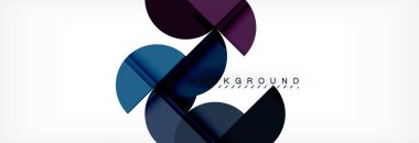 Modern geometrik arka plan - daireler. İş veya teknoloji tanıtım tasarım şablonu, broşür veya el ilanı desenli veya geometrik web afiş