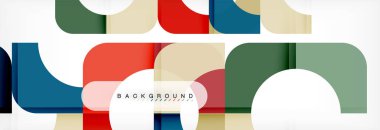 Renkli kareler kompozisyon soyut afiş. Gösterim amacıyla broşür veya el ilanı, sunum ve web tasarım düzeni