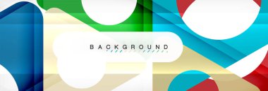 Arka plan daire ve üçgen