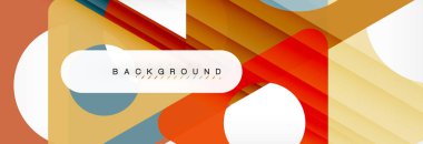 Arka plan daire ve üçgen