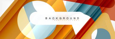 Arka plan daire ve üçgen